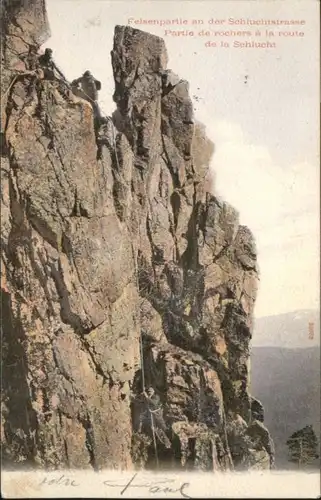 Xonrupt-Longemer Xonrupt-Longemer Schluchtstrasse Felsen Rocher Route Schlucht x / Xonrupt-Longemer /Arrond. de Saint-Die