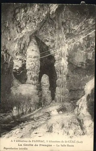 Padirac Padirac Hoehle Grotte Presque Salle Haute * / Padirac /Arrond. de Gourdon