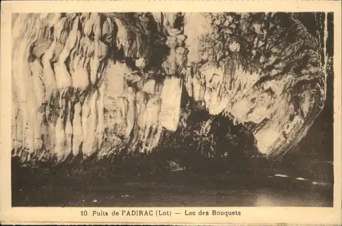 Padirac Padirac Hoehle Grotte Puits Lac Bouquets * / Padirac /Arrond. de Gourdon