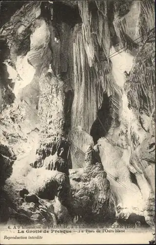 Padirac Padirac Hoehle Grotte Presque Peau Ours Blanc * / Padirac /Arrond. de Gourdon