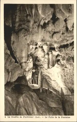 Padirac Padirac Hoehle Grotte Puits Fontaine * / Padirac /Arrond. de Gourdon