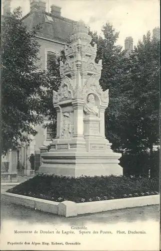 Grenoble Grenoble Monument Doudart Lagree Square Postes * / Grenoble /Arrond. de Grenoble