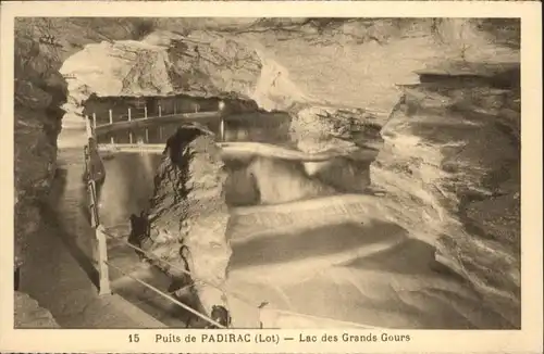 Padirac Padirac Hoehle Grotte Lac Grands Gours * / Padirac /Arrond. de Gourdon