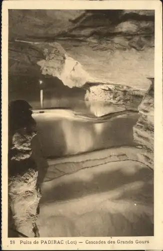 Padirac Padirac Hoehle Grotte Cascade Grands Gours * / Padirac /Arrond. de Gourdon