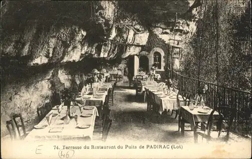 Padirac Padirac Hoehle Grotte Terrasse Restaurant Puits * / Padirac /Arrond. de Gourdon
