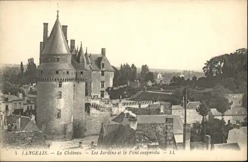 Langeais Langeais Chateau Jardin Pont Suspendu * / Langeais /Arrond. de Chinon