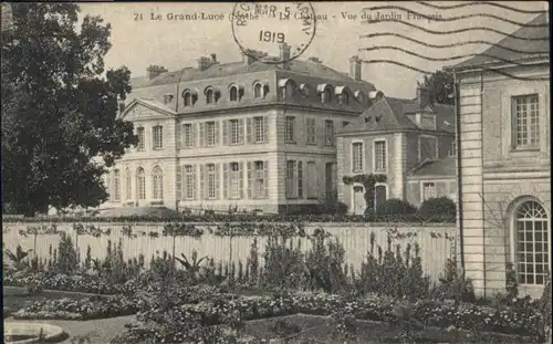 Le Grand-Luce Le Grand-Luce Chateau Jardin Francais x / Le Grand-Luce /Arrond. de La Fleche