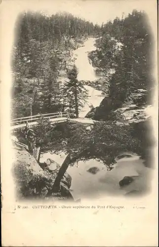 Cauterets Cauterets Chute Superieure Pont Espagne x / Cauterets /Arrond. d Argeles-Gazost