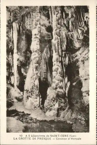 Saint-Cere Saint-Cere Hoehle Grotte Cascade Figee * / Saint-Cere /Arrond. de Figeac