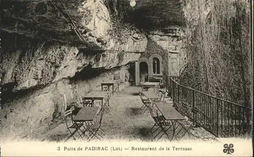 Padirac Padirac Hoehle Grotte Restaurant Terrasse Puits * / Padirac /Arrond. de Gourdon