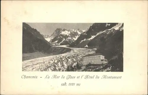 Chamonix Chamonix-Mont-Blanc Hotel du Montanvert Mer Glace Gletscher x / Chamonix-Mont-Blanc /Arrond. de Bonneville