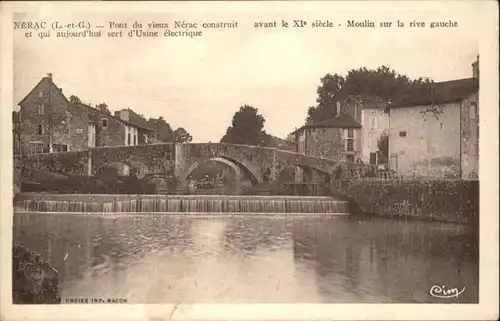 Nerac Nerac Pont Moulin Muehle Usine Eletrique * / Nerac /Arrond. de Nerac