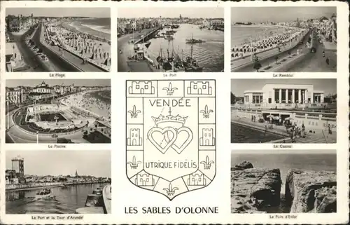 Les Sables-d Olonne Les Sables-d'Olonne Plage Piscine Port Tour d'Arundel Remblai Casino  * / Les Sables-d Olonne /Arrond. des Sables-d Olonne