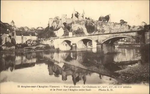 Angles-sur-l Anglin Angles-sur-l'Anglin Chateau Pont Anglin * / Angles-sur-l Anglin /Arrond. de Montmorillon