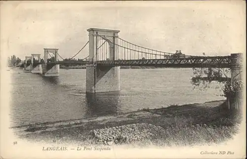 Langeais Langeais Pont Suspendu x / Langeais /Arrond. de Chinon