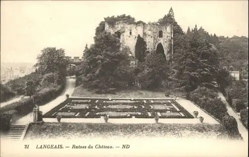 Langeais Langeais Ruines Chateau * / Langeais /Arrond. de Chinon