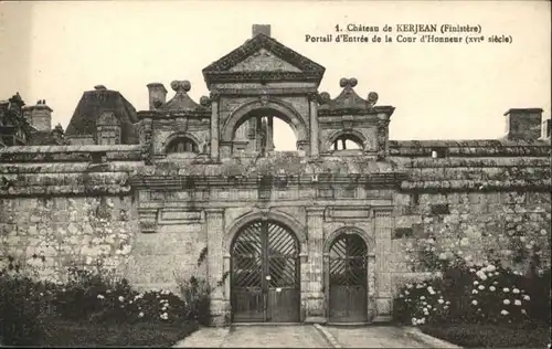 Chateau Kerjean Chateau Kerjean Portail Cour Honneur * / Plouescat /Arrond. de Morlaix