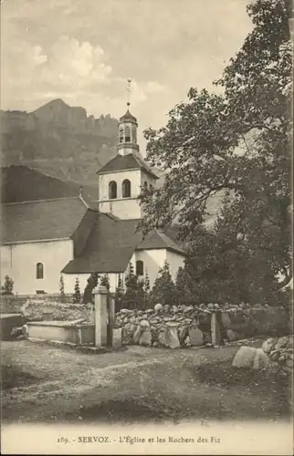 Servoz Servoz Eglise Rochers Fiz * / Servoz /Arrond. de Bonneville