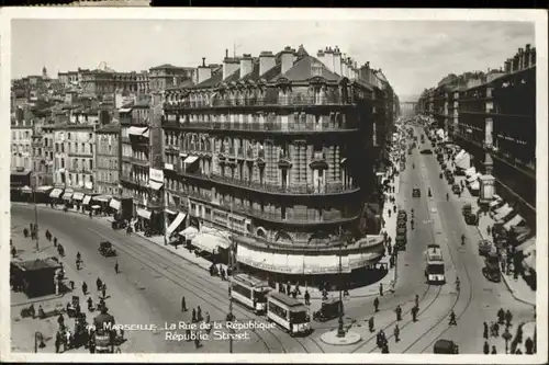 Marseille Marseille Rue Republique Strassenbahn  x / Marseille /Arrond. de Marseille