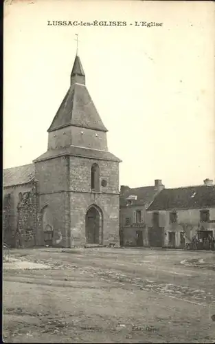 Lussac-les-Eglises Lussac-les-Eglises Eglise x / Lussac-les-Eglises /Arrond. de Bellac