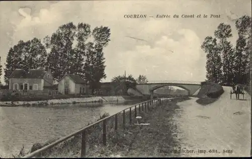 Courlon Courlon Canal Pont * / Courlon /Arrond. de Dijon