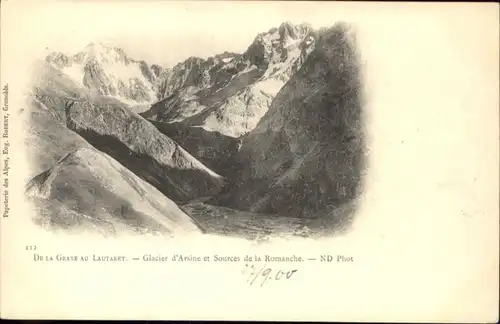 Le Lautaret Le Lautaret Grave Glacier Arsine Sources Romanche Gletscher * / Saint-Vincent-les-Forts /Arrond. de Barcelonnette
