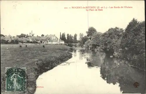 Nogent-le-Rotrou Nogent-le-Rotrou Bords Huisne Pont Bois x / Nogent-le-Rotrou /Arrond. de Nogent-le-Rotrou