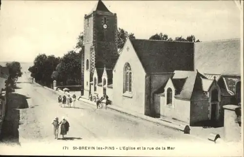 Saint-Brevin-les-Pins Saint-Brevin-les-Pins Eglise Rue Mer * / Saint-Brevin-les-Pins /Arrond. de Saint-Nazaire