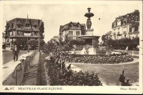 Deauville Deauville Brunnen Place Morny * / Deauville /Arrond. de Lisieux