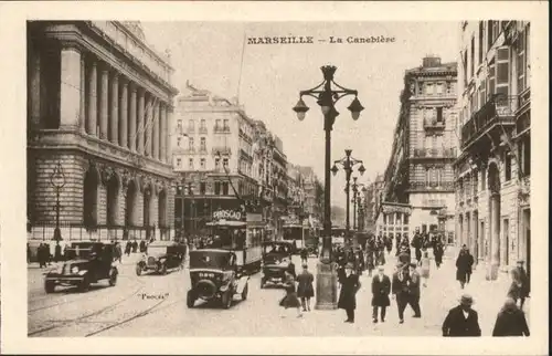 Marseille Marseille Strassenbahn La Canebiere * / Marseille /Arrond. de Marseille