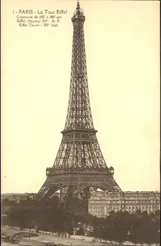 Paris Paris Eiffelturm * / Paris /Arrond. de Paris