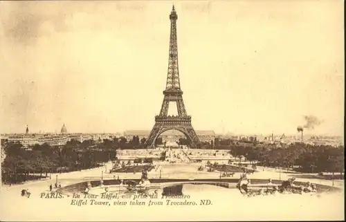 Paris Paris La Tour Eiffel * / Paris /Arrond. de Paris