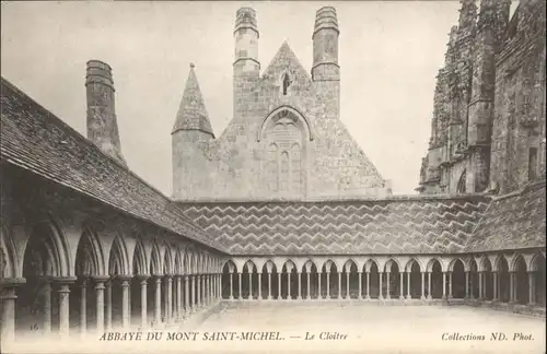 Le Mont-Saint-Michel Le Mont-Saint-Michel l'Abbaye Le Cloitre * / Le Mont-Saint-Michel /Arrond. d Avranches