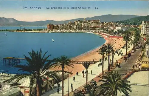 Cannes Alpes-Maritimes Cannes La Croisette le Mont Chevalier * / Cannes /Arrond. de Grasse