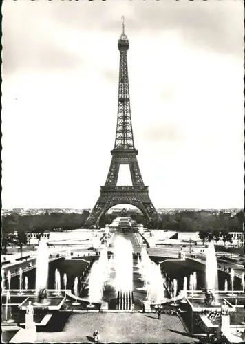 Paris Paris Les Fontaines du Palais de Chaillot La Tour Eiffel x / Paris /Arrond. de Paris