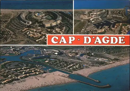 Cap-d Agde Cap-d'Agde Fliegeraufnahme * / Agde /Arrond. de Beziers