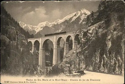 Mont Blanc Viaduc Ste Marie Zug Kat. Chamonix-Mont-Blanc