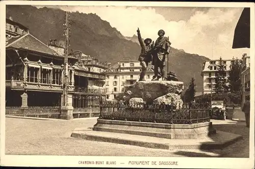 Chamonix Monument de Saussure Kat. Chamonix-Mont-Blanc