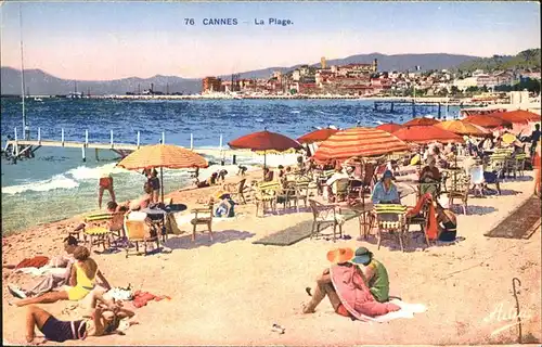 Cannes Alpes-Maritimes Plage  Kat. Cannes