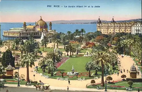 hw05022 Nice Alpes Maritimes Jardin Albert Kutsche Kategorie. Nice Alte Ansichtskarten