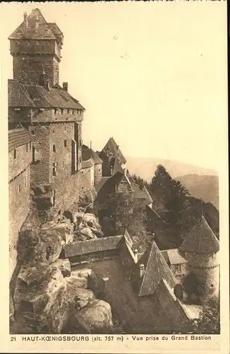 Haut-Koenigsbourg Hohkoenigsburg Grand Bastion / Orschwiller /Arrond. de Selestat-Erstein