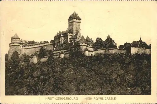 Haut-Koenigsbourg Hohkoenigsburg High Ryal Castle / Orschwiller /Arrond. de Selestat-Erstein