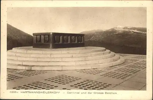 Hartmannswillerkopf Denkmal Grosse Belchen / Hartmannswiller /Arrond. de Guebwiller