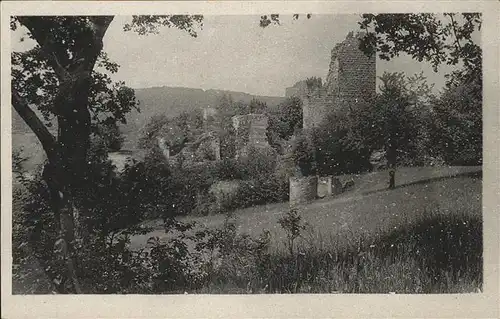 Luetzelburg Lothringen Ruinen Schloss 