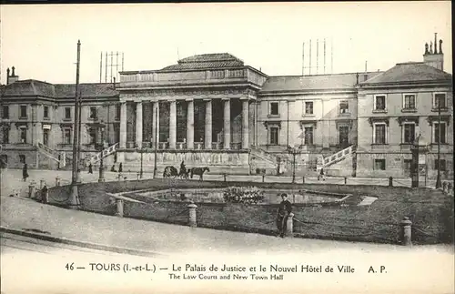 Tours Palais de Justice Nouvel Hotel de Ville Kutsche Kat. Tours