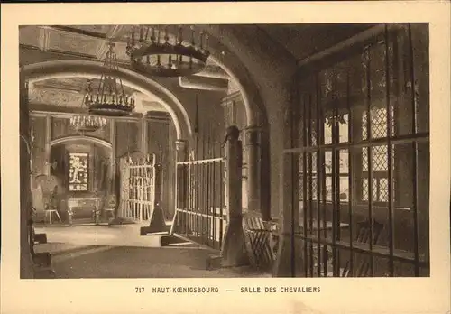 Haut-Koenigsbourg Hohkoenigsburg Salle des Chevaliers / Orschwiller /Arrond. de Selestat-Erstein