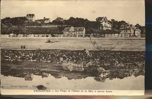 Veulettes-sur-Mer Plage et Hotel de la Mer  Kat. Veulettes-sur-Mer