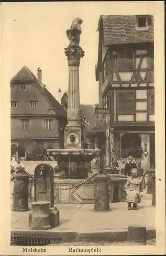 Molsheim Rathausplatz Brunnen Kat. Molsheim