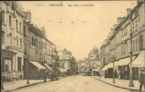 Charleville Marne Rue Thiers Grand Rue Kat. Charleville