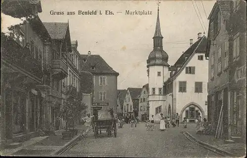 Benfeld  Bas-Rhin Marktplatz Kutsche Kat. Benfeld